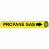 Precoiled and Strap-on Pipe Marker - Propane Gas