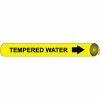 Precoiled and Strap-on Pipe Marker - Tempered Water