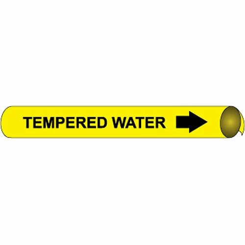 Precoiled and Strap-on Pipe Marker - Tempered Water
