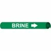 Precoiled and Strap-on Pipe Marker - Brine