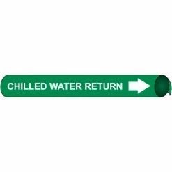 Precoiled and Strap-on Pipe Marker - Chilled Water Return