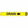 Precoiled and Strap-on Pipe Marker - Drain