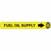 Precoiled and Strap-on Pipe Marker - Fuel Oil Supply