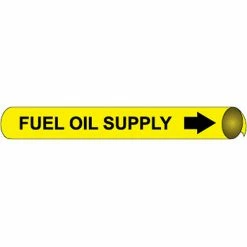 Precoiled and Strap-on Pipe Marker - Fuel Oil Supply