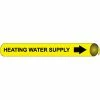 Precoiled and Strap-on Pipe Marker - Heating Water Supply