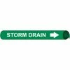Precoiled and Strap-on Pipe Marker - Storm Drain