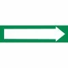 Pressure-Sensitive Pipe Marker - Direction Arrow Green, Pack Of 25