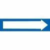 Pressure-Sensitive Pipe Marker - Direction Arrow Blue, Pack Of 25