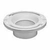 Oatey 43510 3" Or 4" ABS Closet Flange With Plastic Ring, Long Mounting Slots - Without Test Cap - Pkg Qty 12