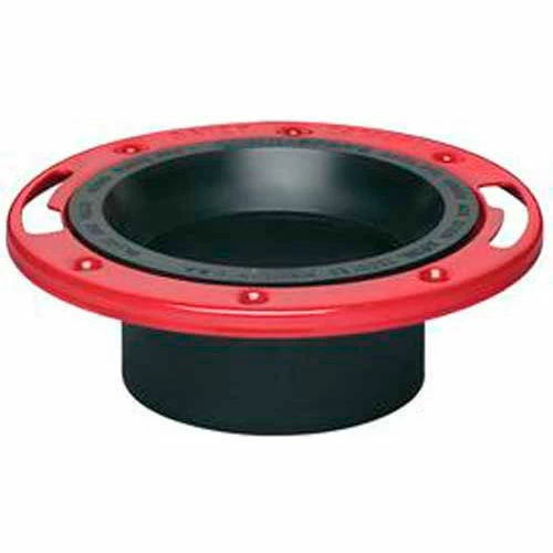 Oatey 43513 3" or 4" PVC Level-Fit Closet Flange With Metal Ring - Pkg Qty 12