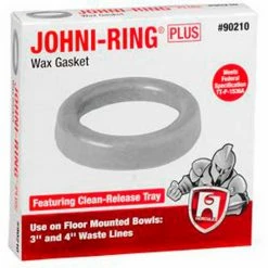 Hercules 90243 3" or 4" Johni-Rings- Back Outlet Toilets - Jumbo Size - Pkg Qty 24