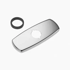 Sloan® ETF312A CP 4 in Trim Plate Kit, Single Hole, Chrome Finish