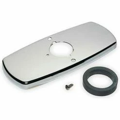 Sloan® ETF662A CP 4 in Trim Plate Kit, Single Hole, Chrome Finish